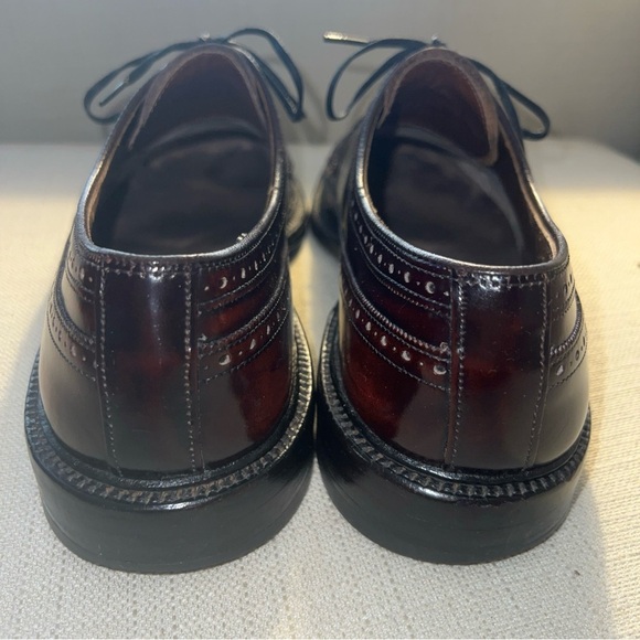 Wright Arch Preserver Shoes Burgundy Leather Wingtip Oxfords Men’s Size 10C main image 4